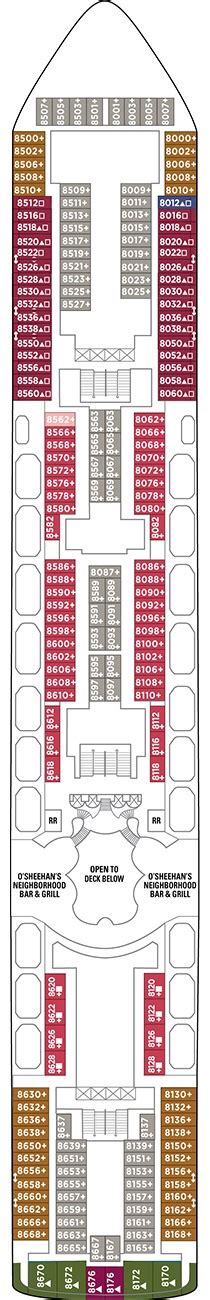 Norwegian Dawn Floor Plan Deck 9 - Carpet Vidalondon