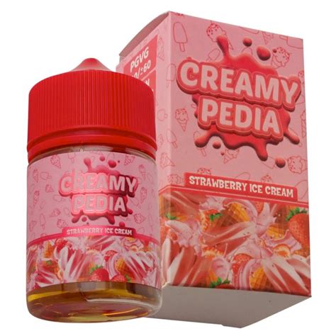 Jual Liquid Ml Creamypedia Strawberry Ice Cream Creamy Pedia Shopee