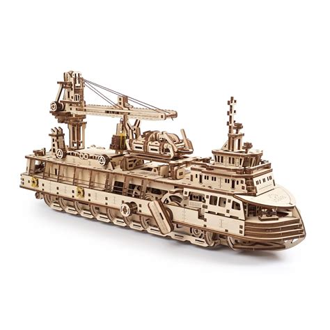 Buy the Ugears Mechanical Model Kit - Research Vessel ( 121126 ) online ...