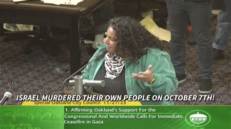 Viral Video Disturbing Comments At Oakland Council Meeting On Gaza