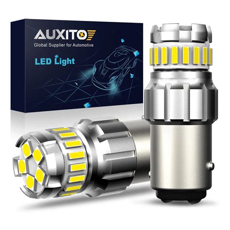 AUXITO 2 Adet P21W BA15S LED Canbus 1156 BAY15D 1157 P21 5W LED