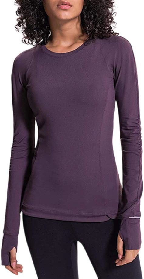 Sebowel Sport T Shirt Langarm Damen Laufshirt Longsleeve Frauen Fitness