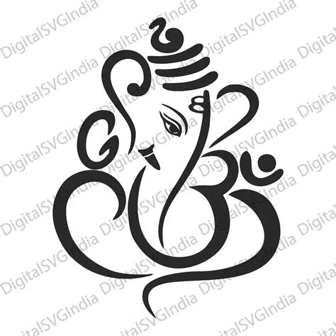 Buy Lord Ganesha Svg File Lord Ganesha Svg File For Cricut Om Online In