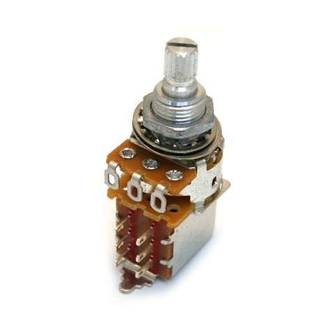 Allparts K Audio Taper Split Shaft Push Pull Potentiometer Zebra Muzik