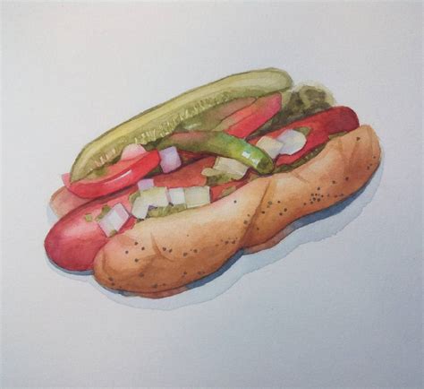 Amazing Watercolor Food Paintings by Kseniia Yeromenko