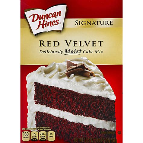 Duncan Hines Signature Cake Mix Red Velvet Cake Cookie And Brownie Mixes Foodtown