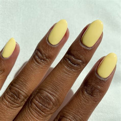 Pastel Yellow Nail Polish Macaroon Creme Nails Buttercup Etsy