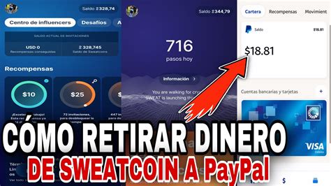 CÓMO RETIRAR EL DINERODE SWEATCOIN a PayPal sweatcoin PARTE 1 YouTube