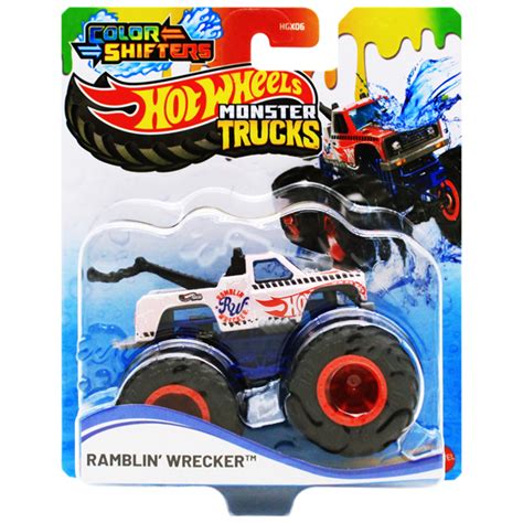 Đồ Chơi Mô Hình Siêu Xe Tải Quái Vật Monster Trucks Đổi Màu Hot Wheel FAHASA