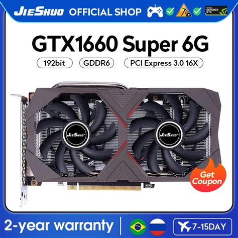 Jieshuo Tarjeta Gr Fica Nvidia Gtx Super Gb Para Videojuegos Gddr