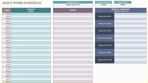 Free daily schedule template of free daily schedule templates for excel smartsheet