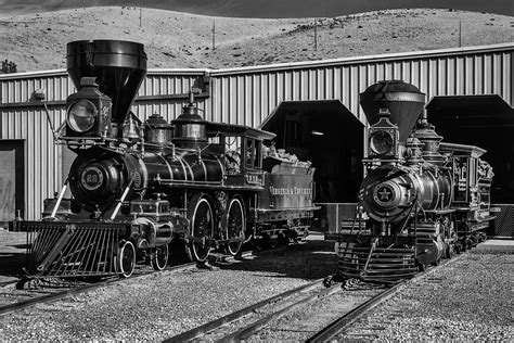 Black And White Classic Trains Photograph By Garry Gay Pixels