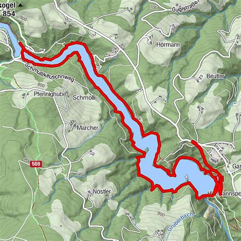 Rund Um Den Hirzmann Stausee BERGFEX Wanderung Tour Steiermark