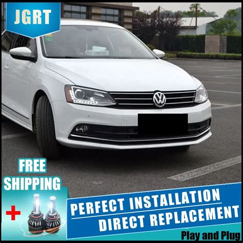 2pcs Led Headlights For Vw Jetta 2012 2015 Car Led Lights Double Xenon