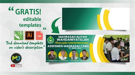 Desain Banner Spanduk AM Assesmen Madrasah 2023 GRATIS File Mudah