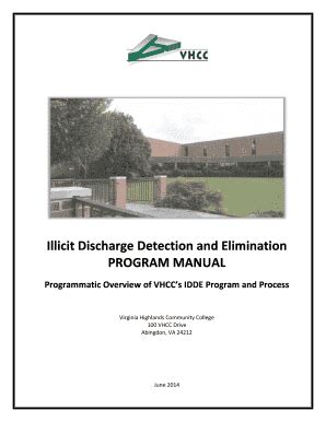 Fillable Online Illicit Discharge Detection And Elimination Virginia