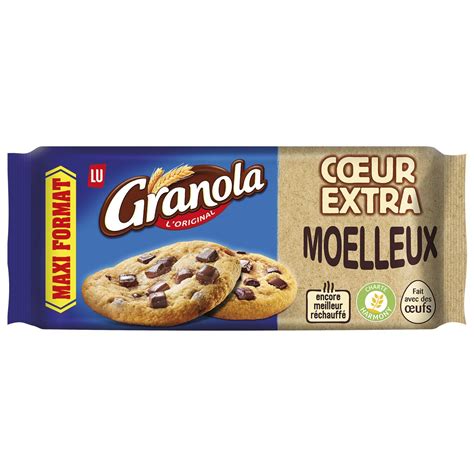 Cookies C Ur Extra Moelleux Aux P Pites De Chocolat Granola Lu Le