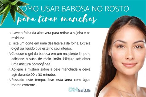 Como Usar BABOSA No Rosto Para Tirar MANCHAS Receitas