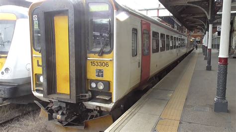 Greater Anglia Class 153306 153314 Departure Norwich For Lowestoft Youtube