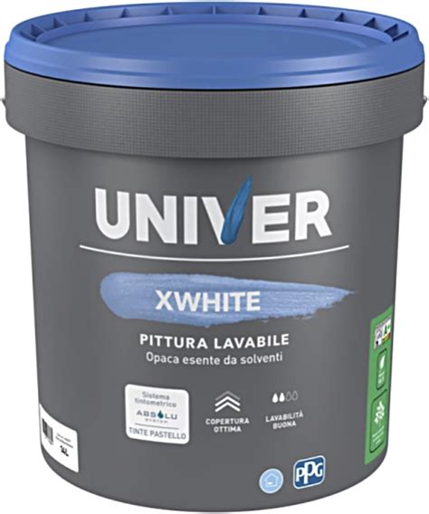 Determondo Univer Pittura Bianca Per Interni Xwhite Classe A Lt