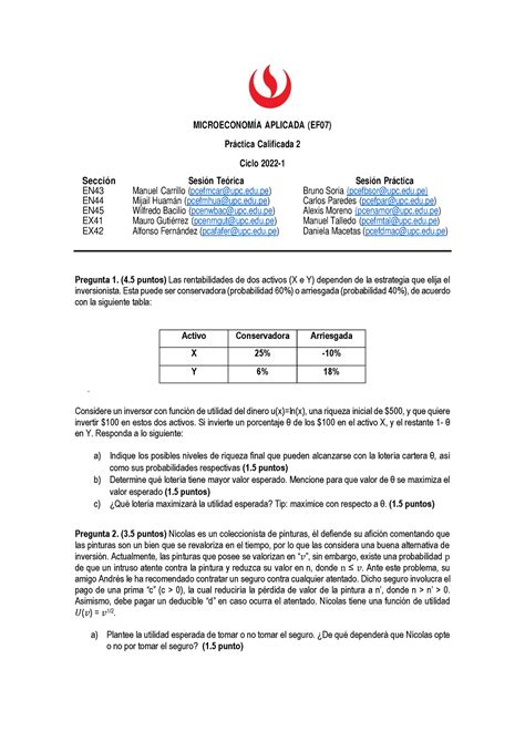 Micro Aplicada PC2 2022 1 MICROECONOMÍA APLICADA EF07 Práctica