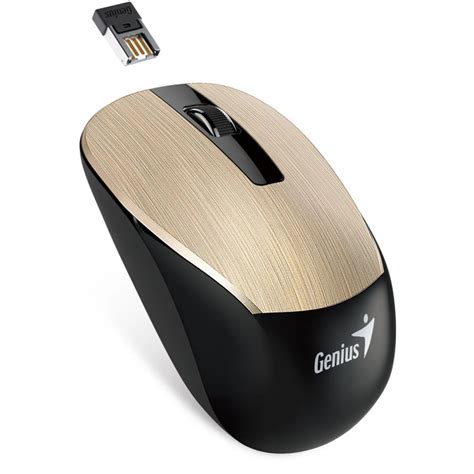 Mouse Genius Nx 7015 Sem Fio 1200 Dpi Óptico Gold