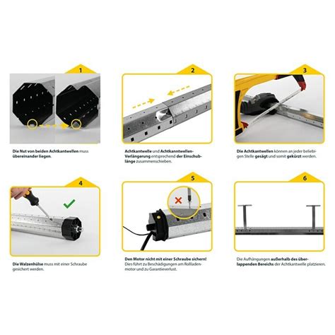 Schellenberg Teleskop Achtkantwelle Mini Geeignet für Rollladen Mini