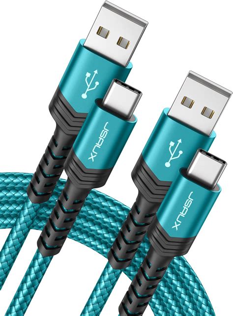 Amazon JSAUX Paquete de 3 cables USB C 3 A de carga rápida 10 6