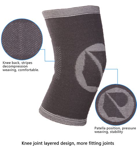 Mumian A05 Classic Bamboo Knee Knitting Warm Sports Knee Pad Knee