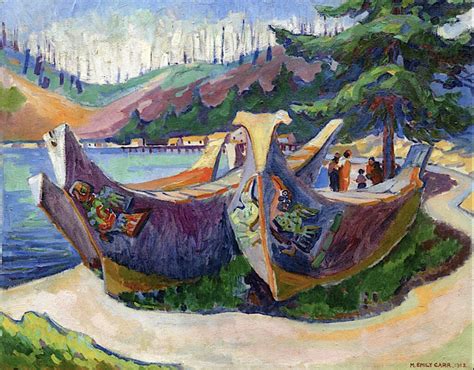 War Canoes Alert Bay By Emily Carr Daily Dose Of Art