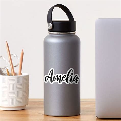 Amelia Name Handwriting Calligraphy Sticker For Sale By