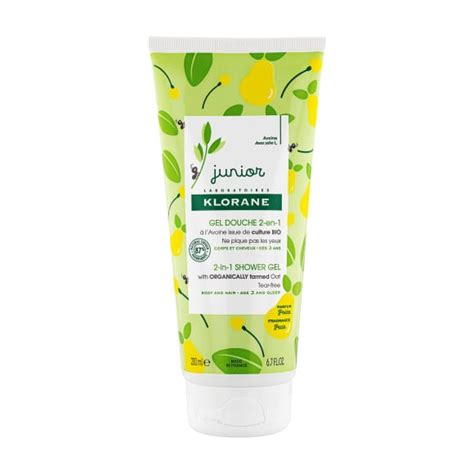 Klorane Klorane Junior Gel Douche 2 En 1 à L Avoine Bio Poire 200ml