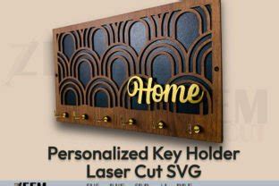 Customized Key Holder Laser Cut SVG File Graphic By Zeemcut Creative