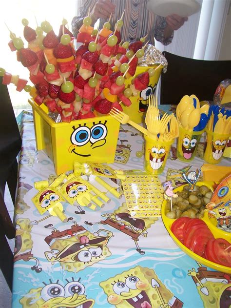 Pin By Christina Hood On Sponge Bob Party Spongebob Birthday Party