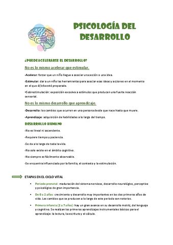 Psicologia Del Desarrollo Bloque Pdf