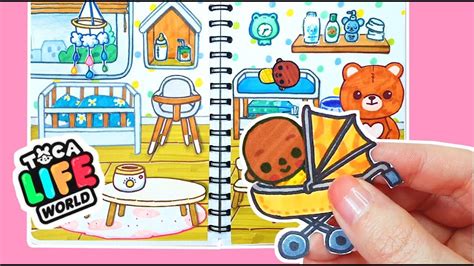 How to draw Baby Stuff 👶🏻 Baby Room Design / Toca Life World / DIY Toca ...