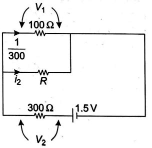 In The Circuit Shown In Figure The Reading Of Ideal Ammeter Connected