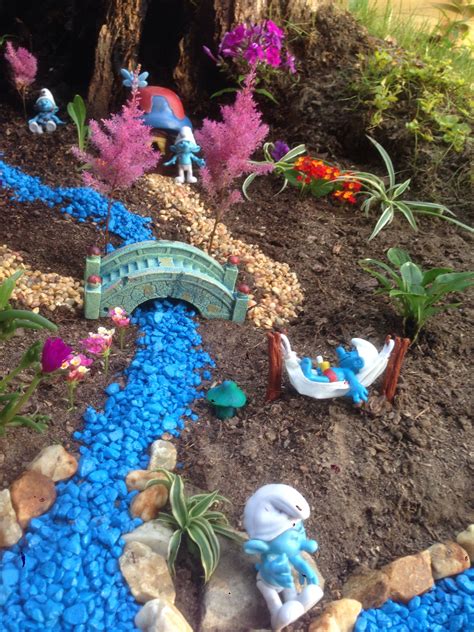 Pin On Smurf Fairy Garden Miniature