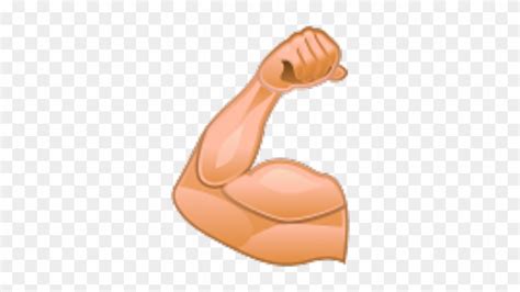 Clipart Of A Cartoon Emoji Arm Flexing Its Muscles - Clipart Of A ...