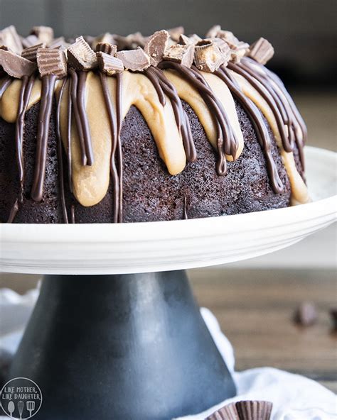 Chocolate Peanut Butter Bundt Cake Like Mother Like Daughter