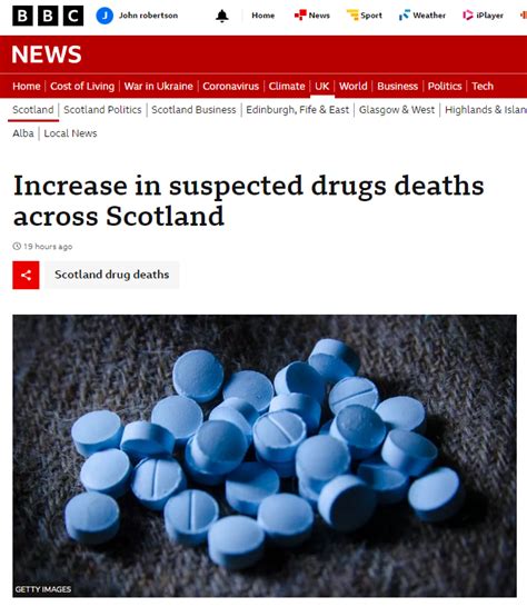 Drug Deaths ‘increase Why Have Bbc Scotland And Herald ‘dropped This