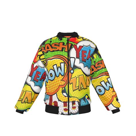 Pop Art Bomber Jacket Men Women Custom Bomber Jackets 80s Etsy