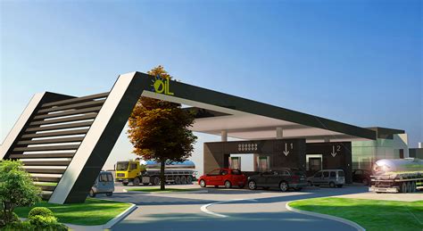 Fuel Station Design And 3d By Rebwar Azad On Behance