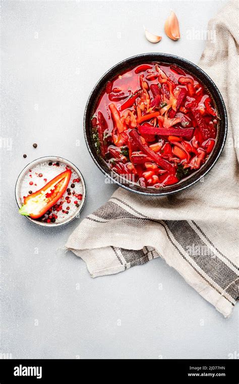 Summer Vegetable Soup With Cabbage Beets And Herbs Russian Borscht