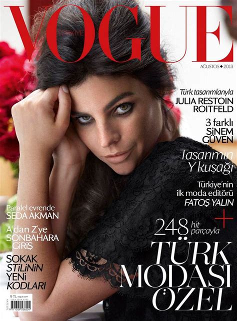 Julia Restoin Roitfeld For Vogue Turkey August 2013 Julia Restoin Roitfeld Vogue Magazine