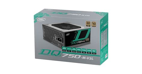 Deepcool DQ750 M V2L enhed til strømforsyning 750 W 20 4 pin ATX Sort