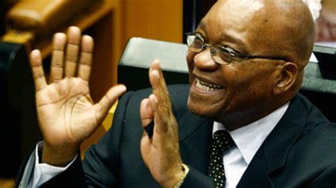 Afrique du Sud Jacob Zuma hilare face aux questions des députés