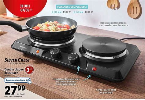 Promo Double Plaque De Cuisson Silver Crest Chez Lidl Icatalogue Fr