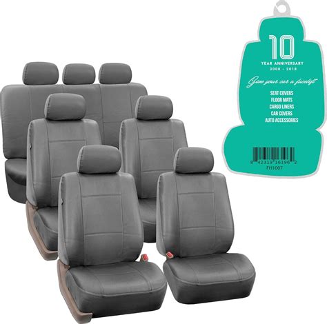 Amazon Fh Group Car Seat Covers Pu Leather Row Car Seat Covers W