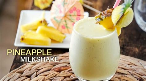 Pineapple Milkshake How To Make A Dairy Free Vegan Pineapple